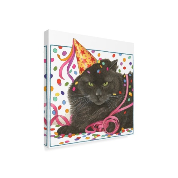 Francien Van Westering 'Black Cat Birthday' Canvas Art,35x35